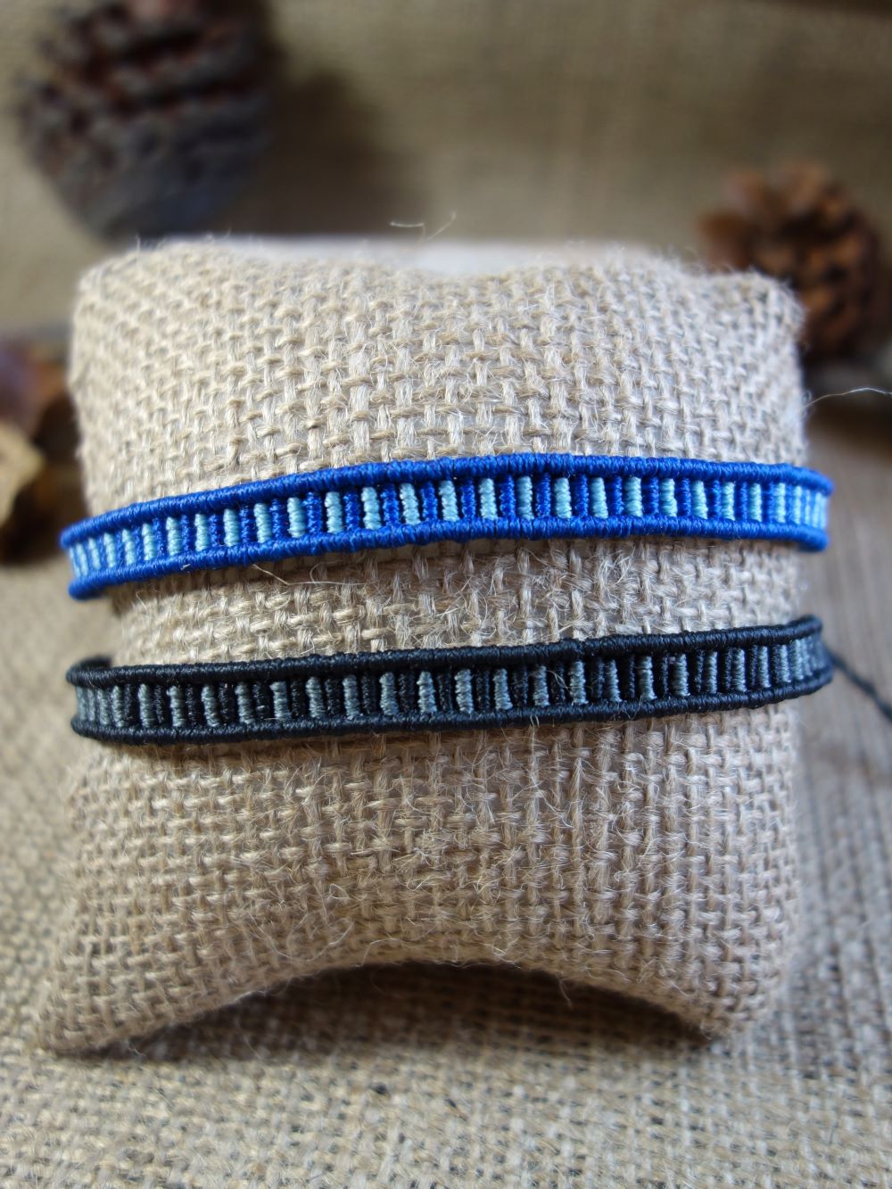 Minimal Χειροποίητο Μακραμε Βραχιόλι Unisex - Image 2