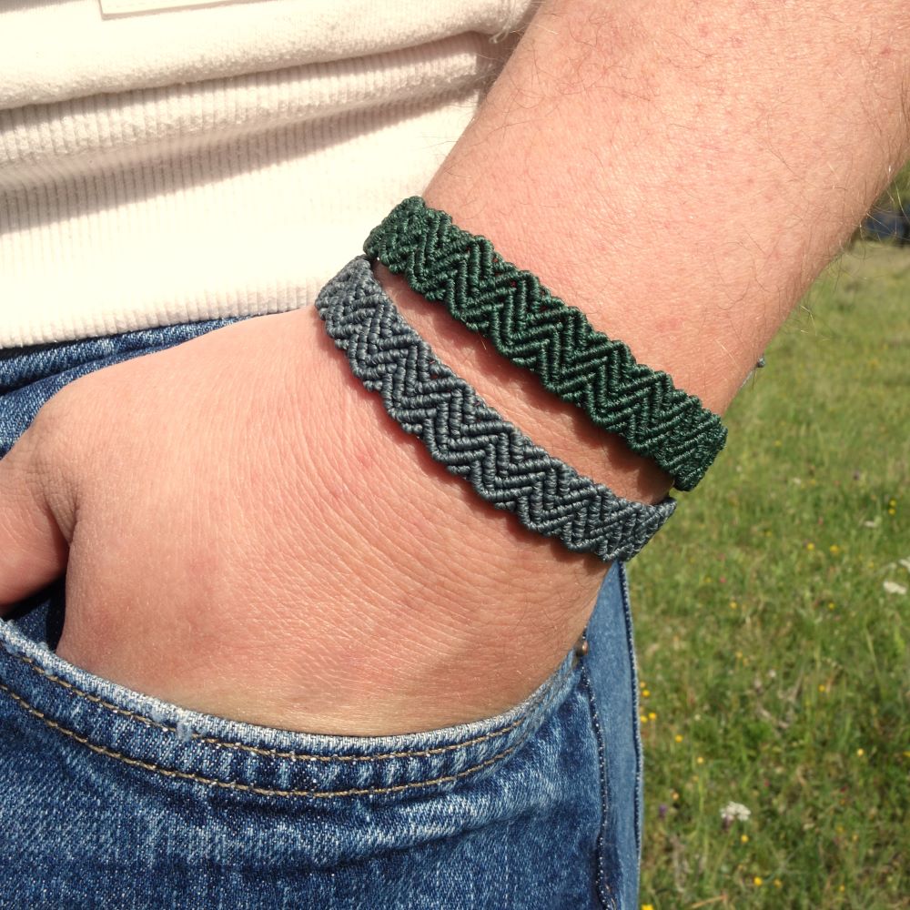 ZigWave • Χειροποίητο μακραμε βραχιόλι unisex - Image 3