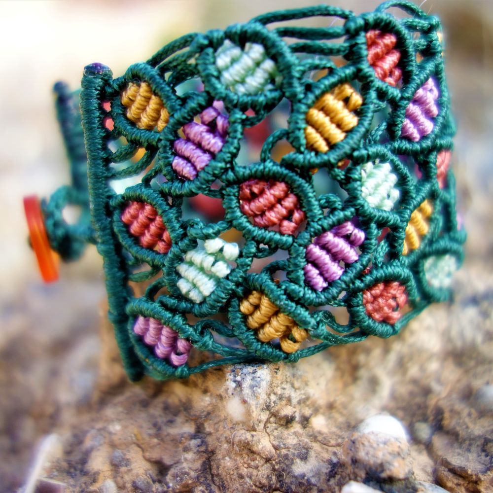 Forest Prism Collection- Χειροποίητα μακραμε βραχιόλια με γεωμετρική πλέξη - Image 3