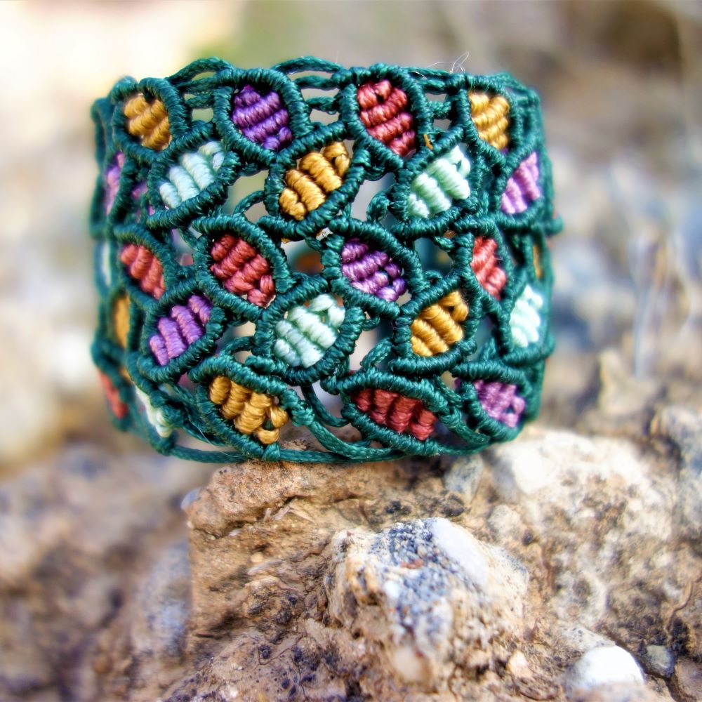 Forest Prism Collection- Χειροποίητα μακραμε βραχιόλια με γεωμετρική πλέξη - Image 5