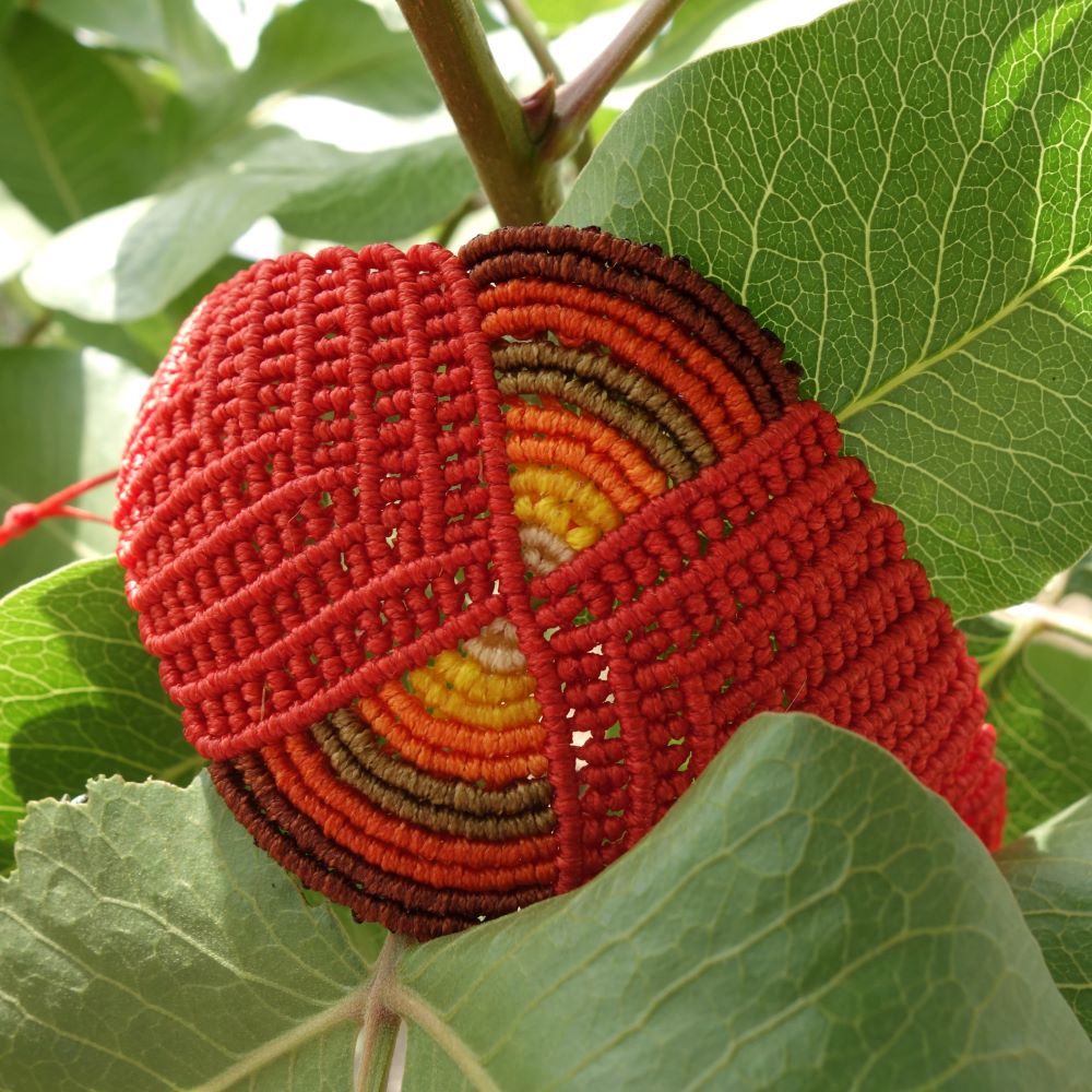 Sun Spiral -Χειροποίητο μακραμε βραχιόλι με αυξομείωση - Image 2