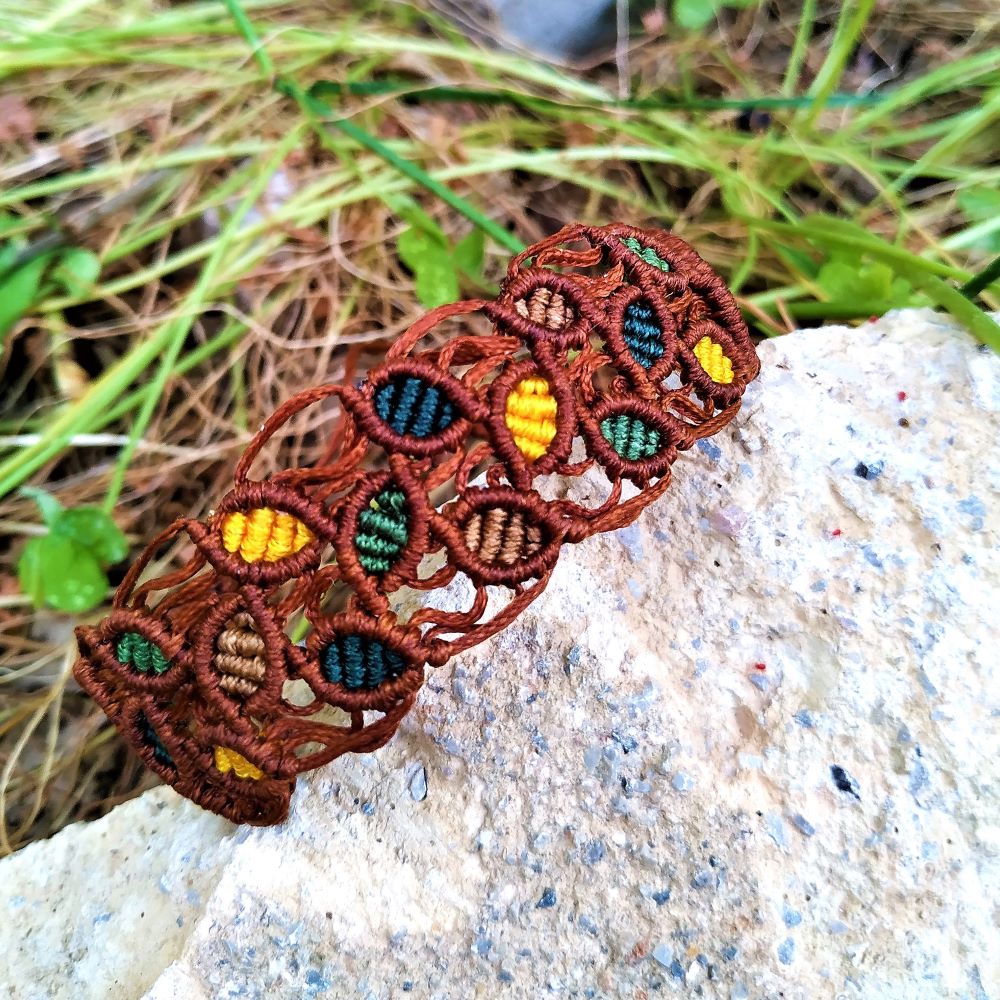 Forest Prism Collection- Χειροποίητα μακραμε βραχιόλια με γεωμετρική πλέξη - Image 4